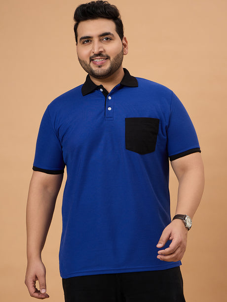 Men Plus Size Trendin Striped Polo Tshirt - bigbanana