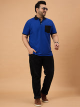 Men Plus Size Trendin Striped Polo Tshirt - bigbanana