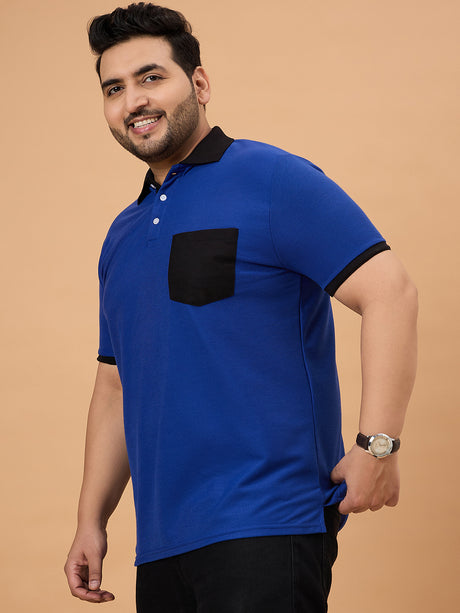Men Plus Size Trendin Striped Polo Tshirt - bigbanana