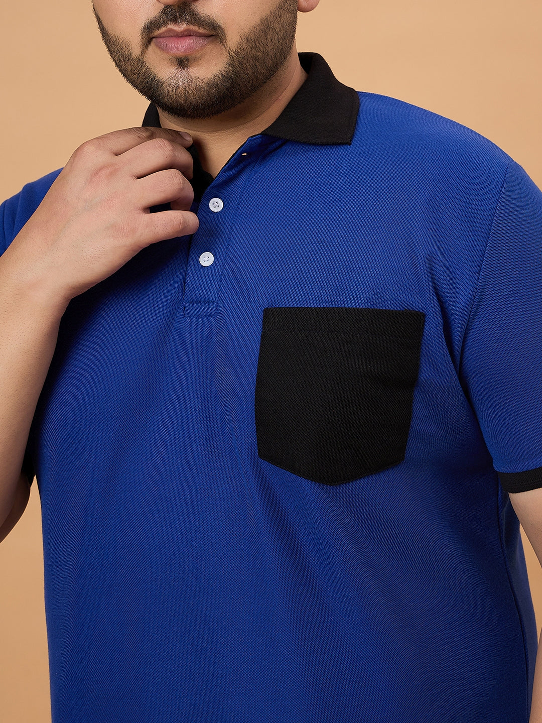 Men Plus Size Trendin Striped Polo Tshirt - bigbanana