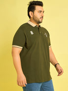 Men Plus Size Trongsa Solid Polo Tshirt - bigbanana