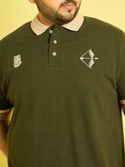 Men Plus Size Trongsa Solid Polo Tshirt - bigbanana