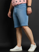 Men Plus Size Trot Washed Shorts - bigbanana