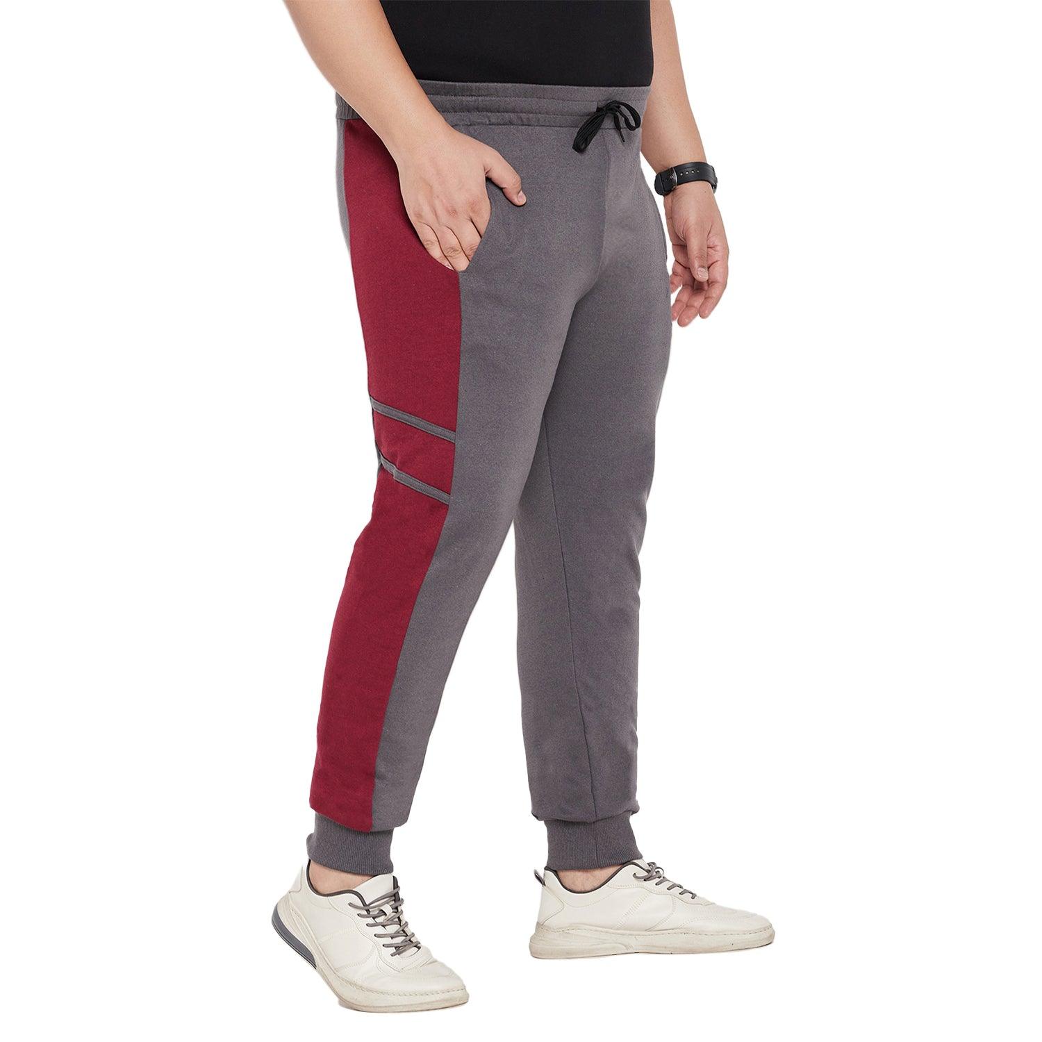 Men Plus Size Trump Colorblock Trackpant - bigbanana