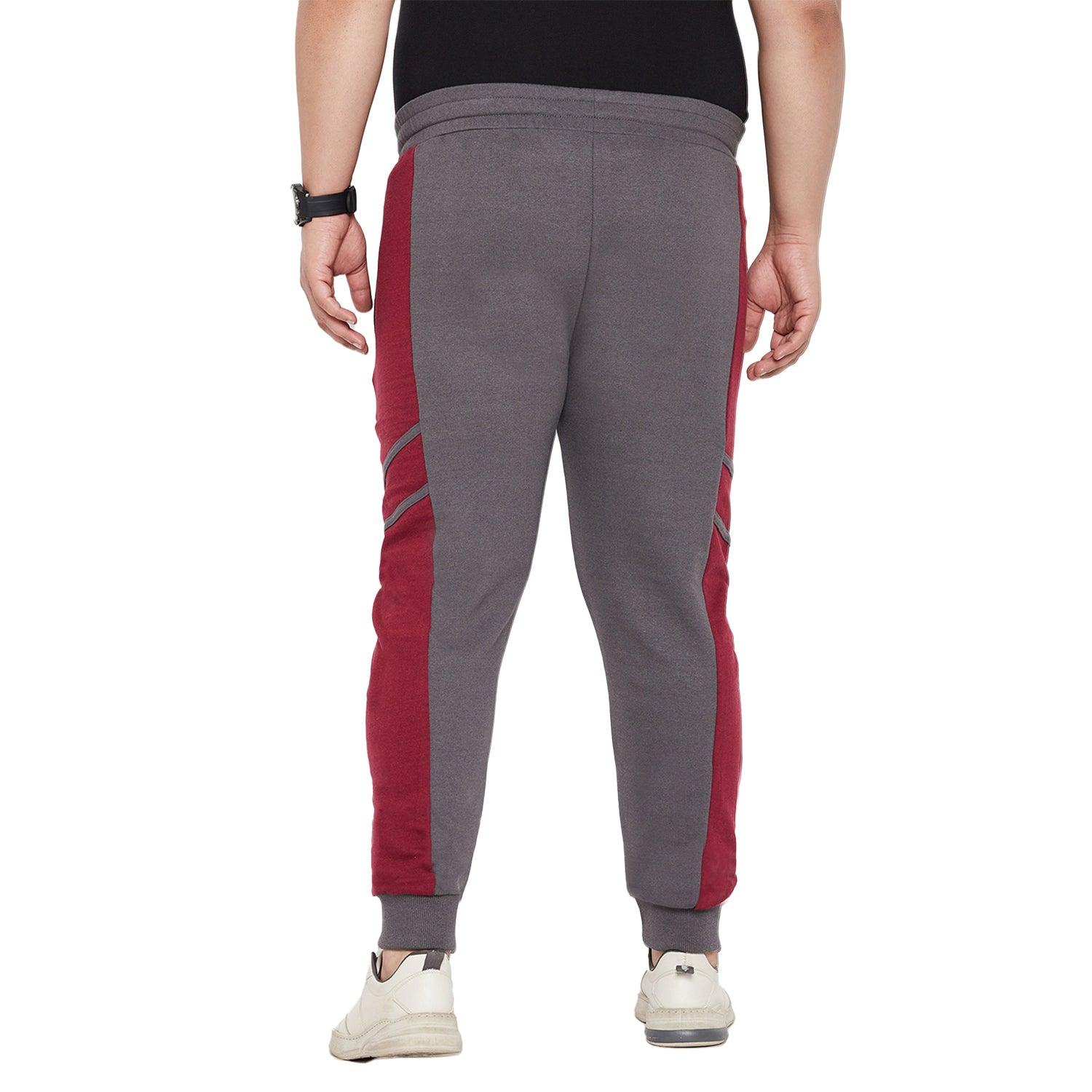 Men Plus Size Trump Colorblock Trackpant - bigbanana