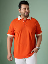 Men Plus Size Truzen Striped Polo Tshirt - bigbanana