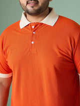 Men Plus Size Truzen Striped Polo Tshirt - bigbanana