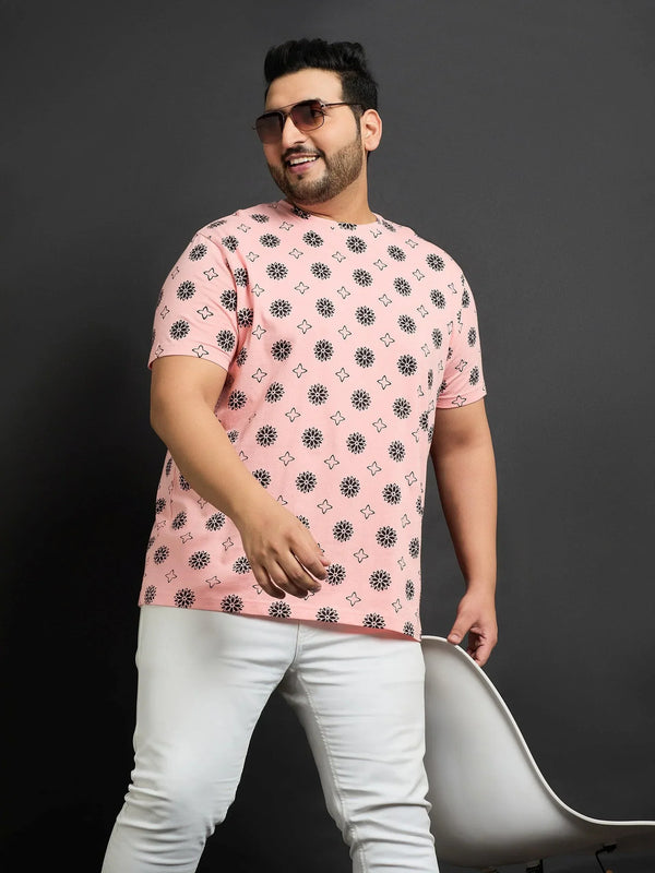 Men Plus Size Tucson Printed Round Neck Tshirt