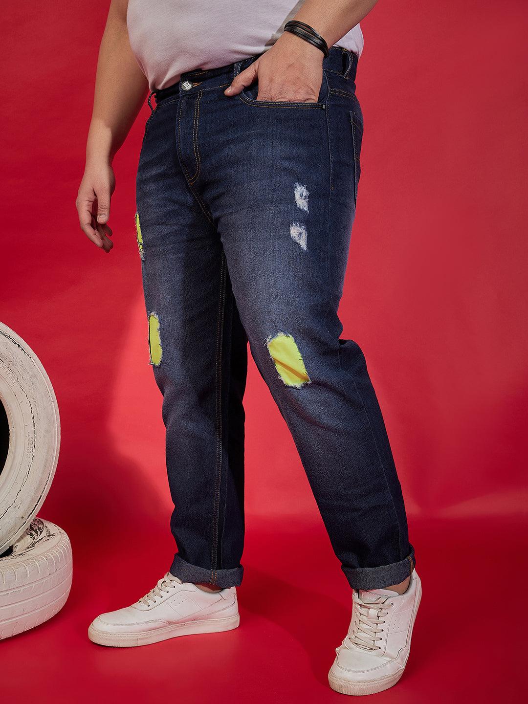 Men Plus Size Vanko Washed Jeans - bigbanana