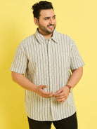 Men Plus Size Ventura Striped Shirt - bigbanana