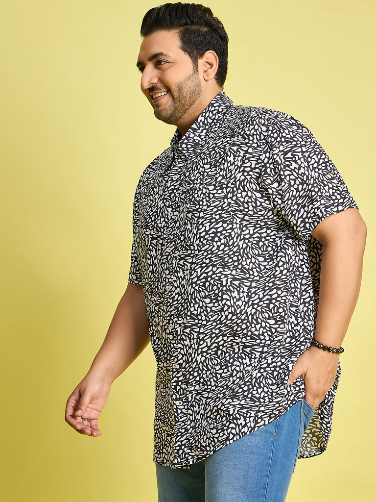 Men Plus Size Vienna Printed Shirt - bigbanana