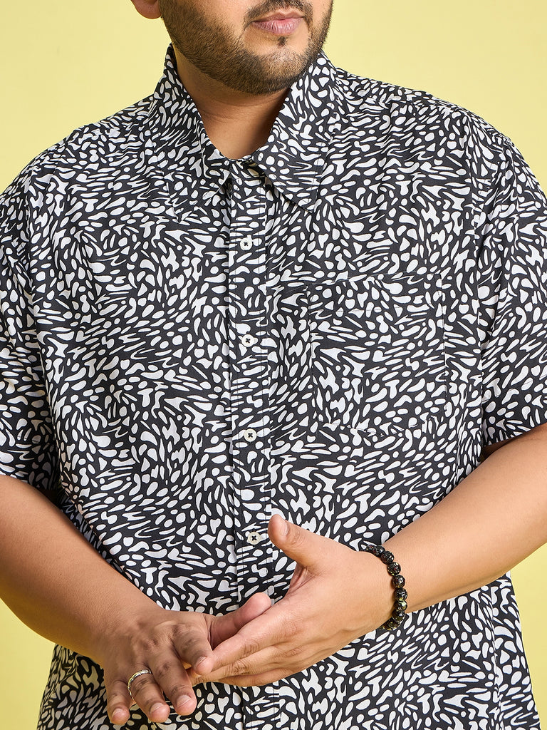 Men Plus Size Vienna Printed Shirt - bigbanana