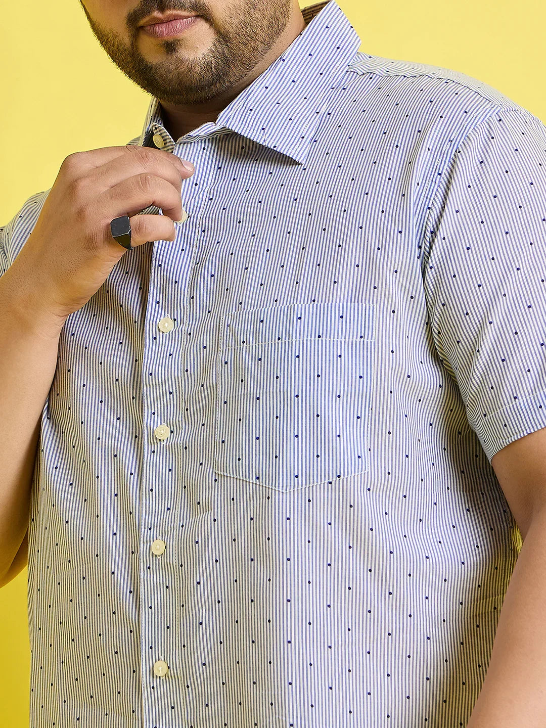 Men Plus Size Vigo Printed Shirt - bigbanana