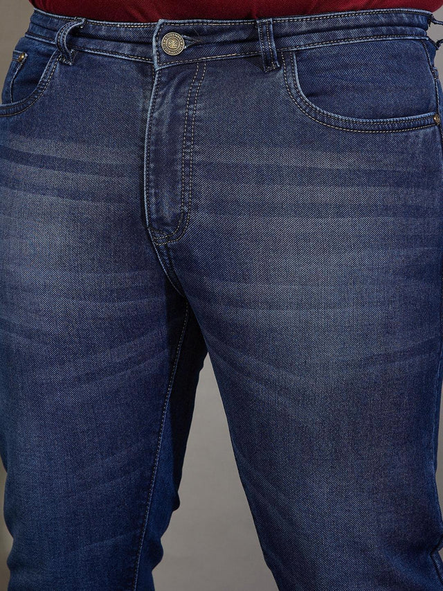 Men Plus Size Vipazu Solid Jeans - bigbanana