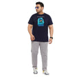 Men Plus Size Voltage Printed Round Neck Tshirt - bigbanana