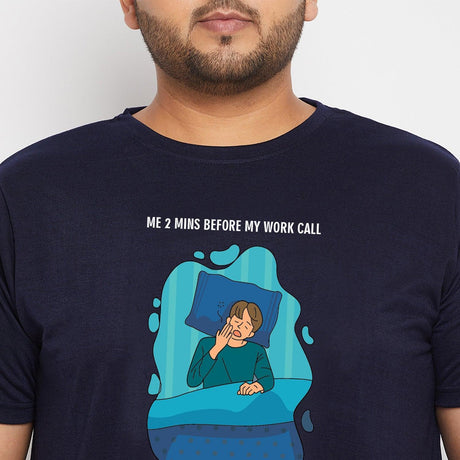 Men Plus Size Voltage Printed Round Neck Tshirt - bigbanana