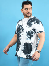 Men Plus Size Volvo Navy-Blue Printed Round Neck Tshirt - bigbanana