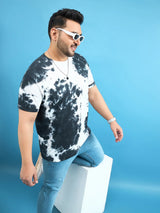 Men Plus Size Volvo Navy-Blue Printed Round Neck Tshirt - bigbanana