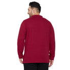 Men Plus Size Walberg Solid Henley Tshirt - bigbanana