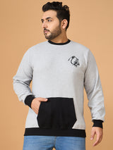 Men Plus Size Whiska Colorblock Sweatshirt