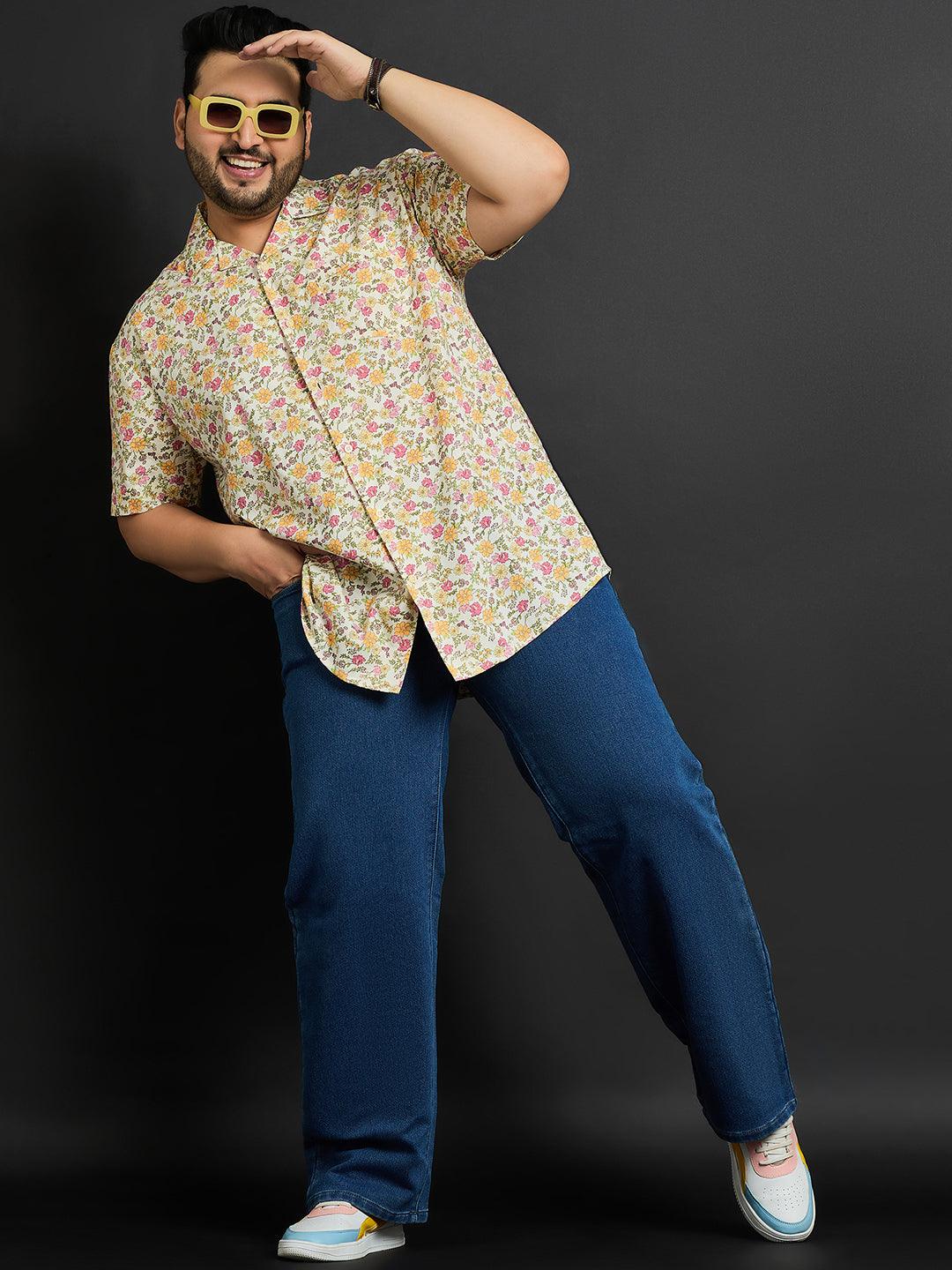 Men Plus Size Wimsar Printed Shirt - bigbanana