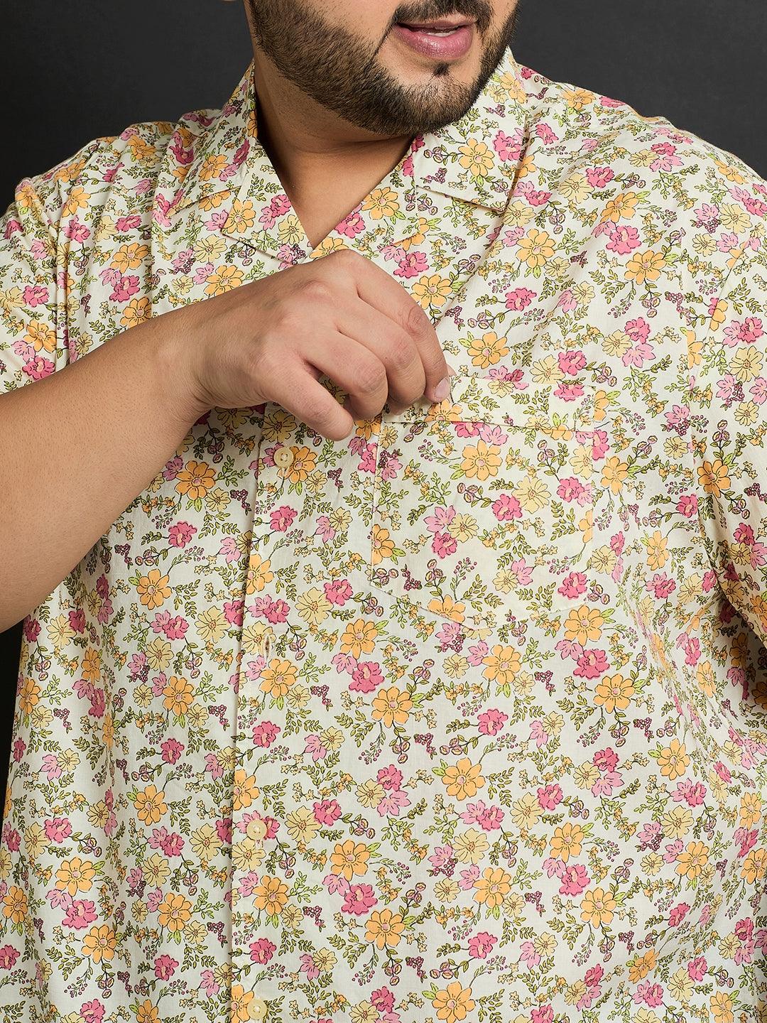 Men Plus Size Wimsar Printed Shirt - bigbanana