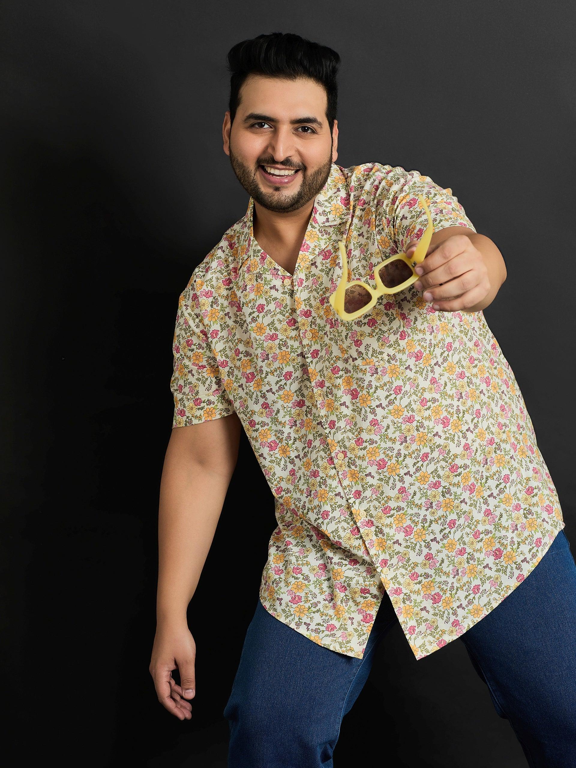 Men Plus Size Wimsar Printed Shirt - bigbanana