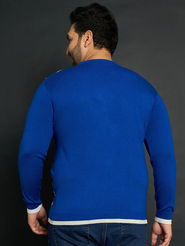 Men Plus Size Winton Striped Sweater - bigbanana