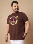 Men Plus Size Xoxo Printed Round Neck Tshirt - bigbanana