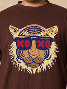 Men Plus Size Xoxo Printed Round Neck Tshirt - bigbanana