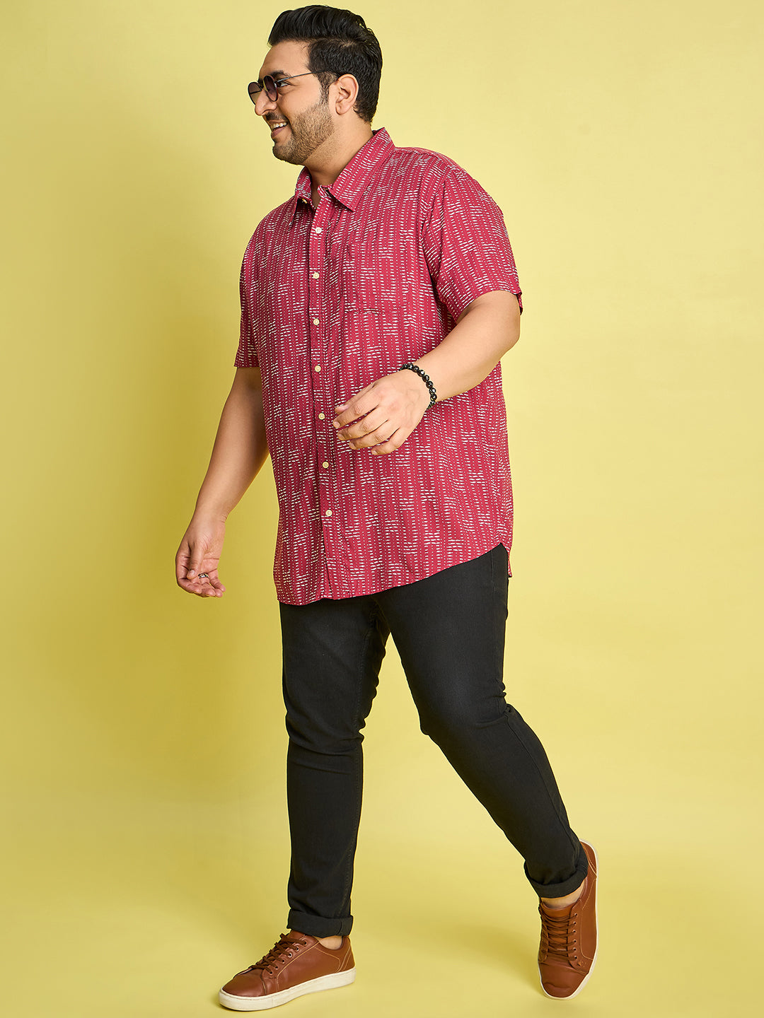 Men Plus Size Xylo Printed Shirt - bigbanana