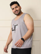 Men Plus Size Zehaan Printed Innerwear Vest - bigbanana