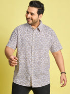 Men Plus Size Zordan Multi Colors Floral Print /Multi Colors Shirt - bigbanana