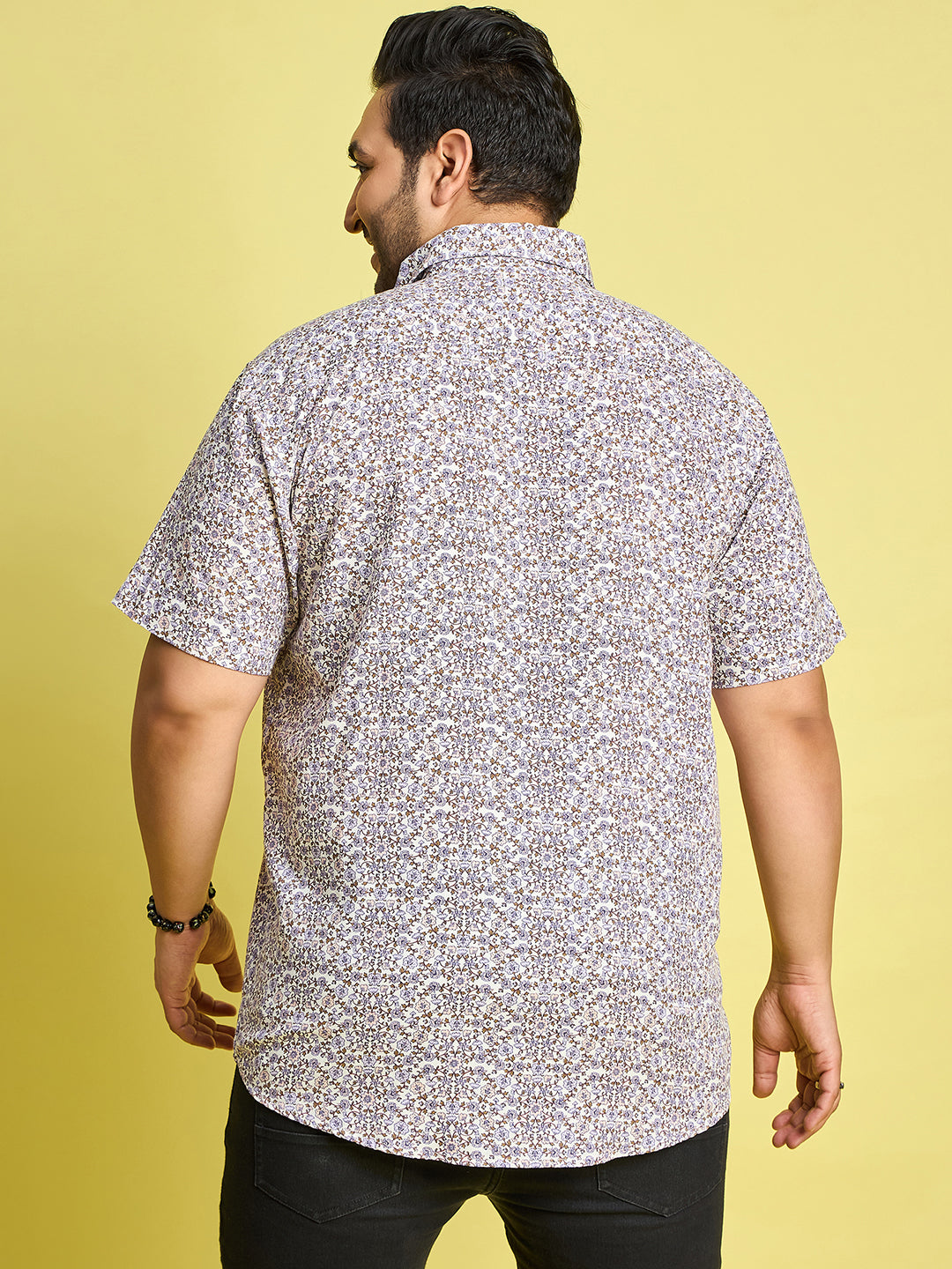 Men Plus Size Zordan Multi Colors Floral Print /Multi Colors Shirt - bigbanana