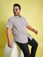 Men Plus Size Zordan Multi Colors Floral Print /Multi Colors Shirt - bigbanana