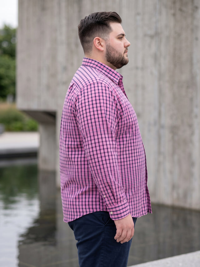 Men Plus Size Tadhg Multi Check Shirts