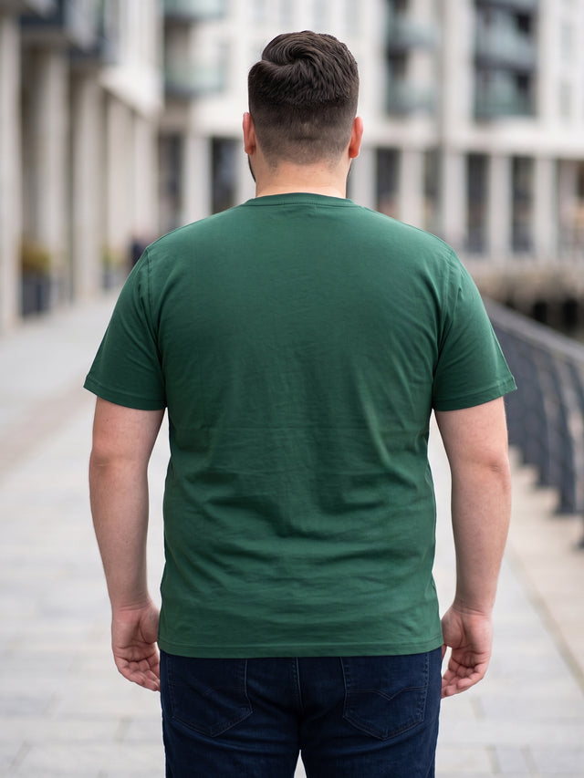 Men Plus Size Bitter Solid V-Neck Tshirt
