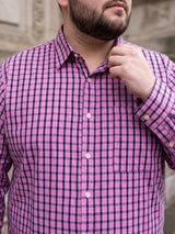 Men Plus Size Tadhg Multi Check Shirts
