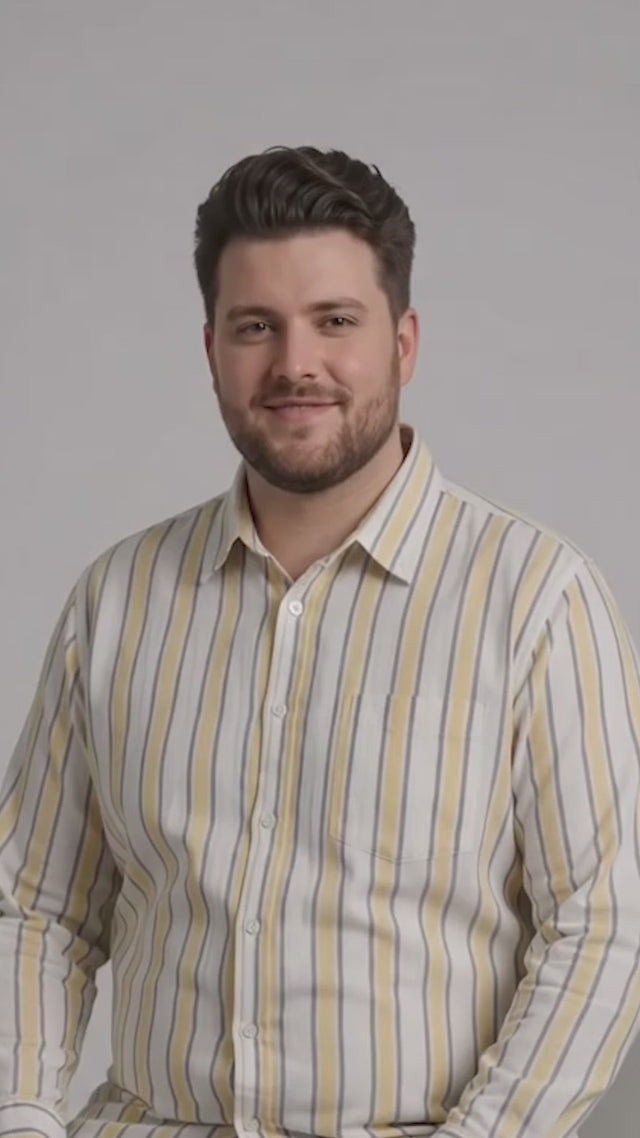 Men Plus Size Solviero Multi Striped Shirts