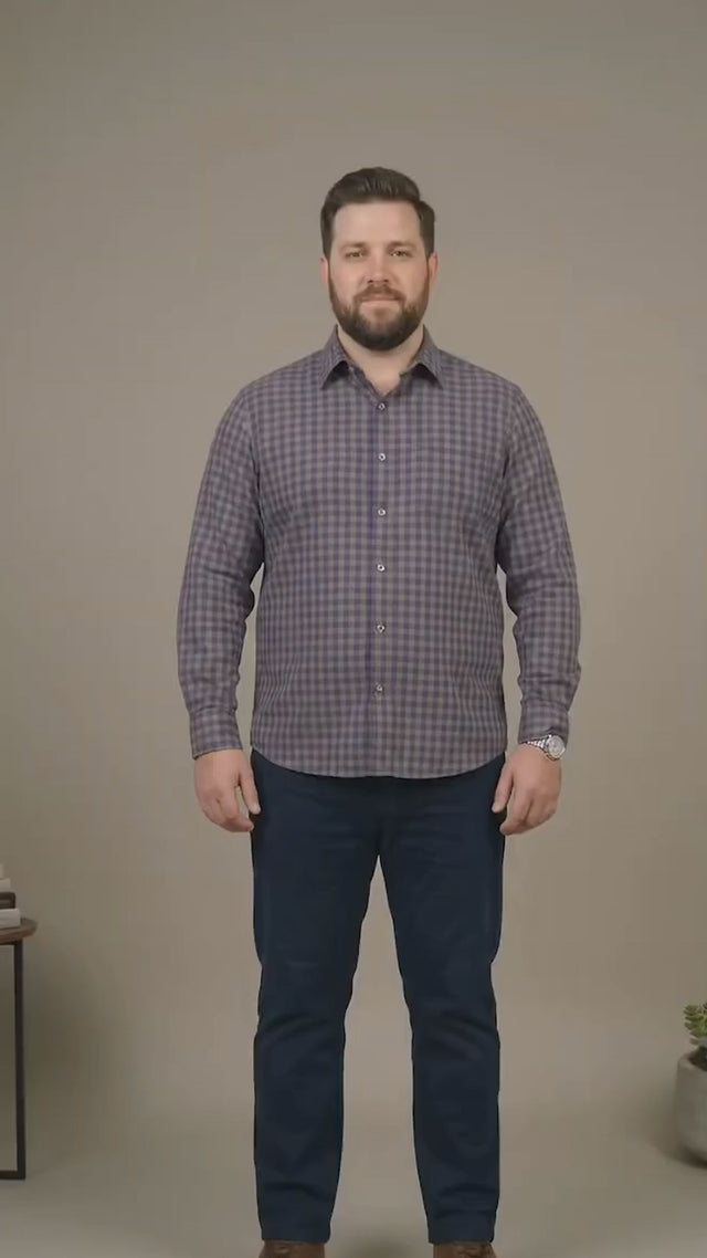 Men Plus Size Plaidorn Multi Check Shirts