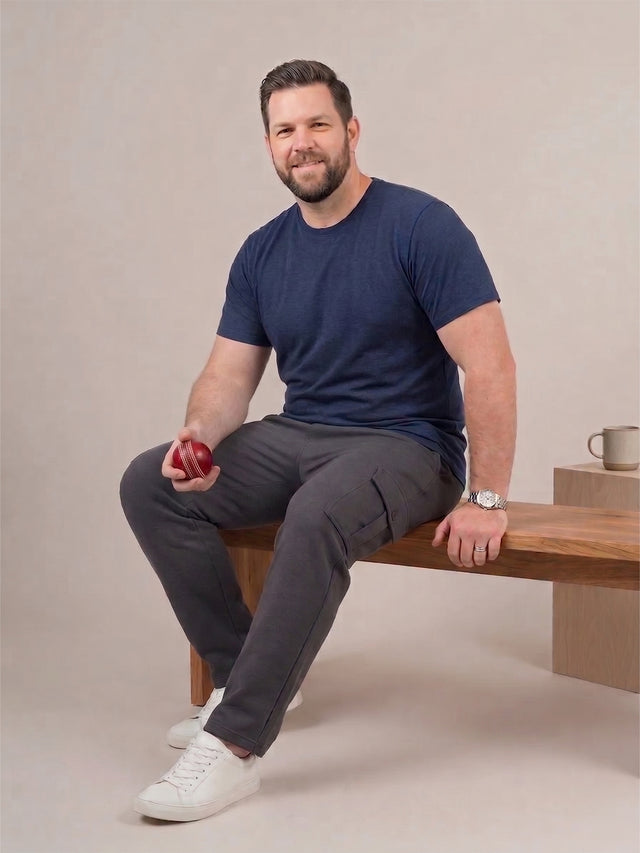 Men Plus Size Slatesmith Grey Solid Trackpant