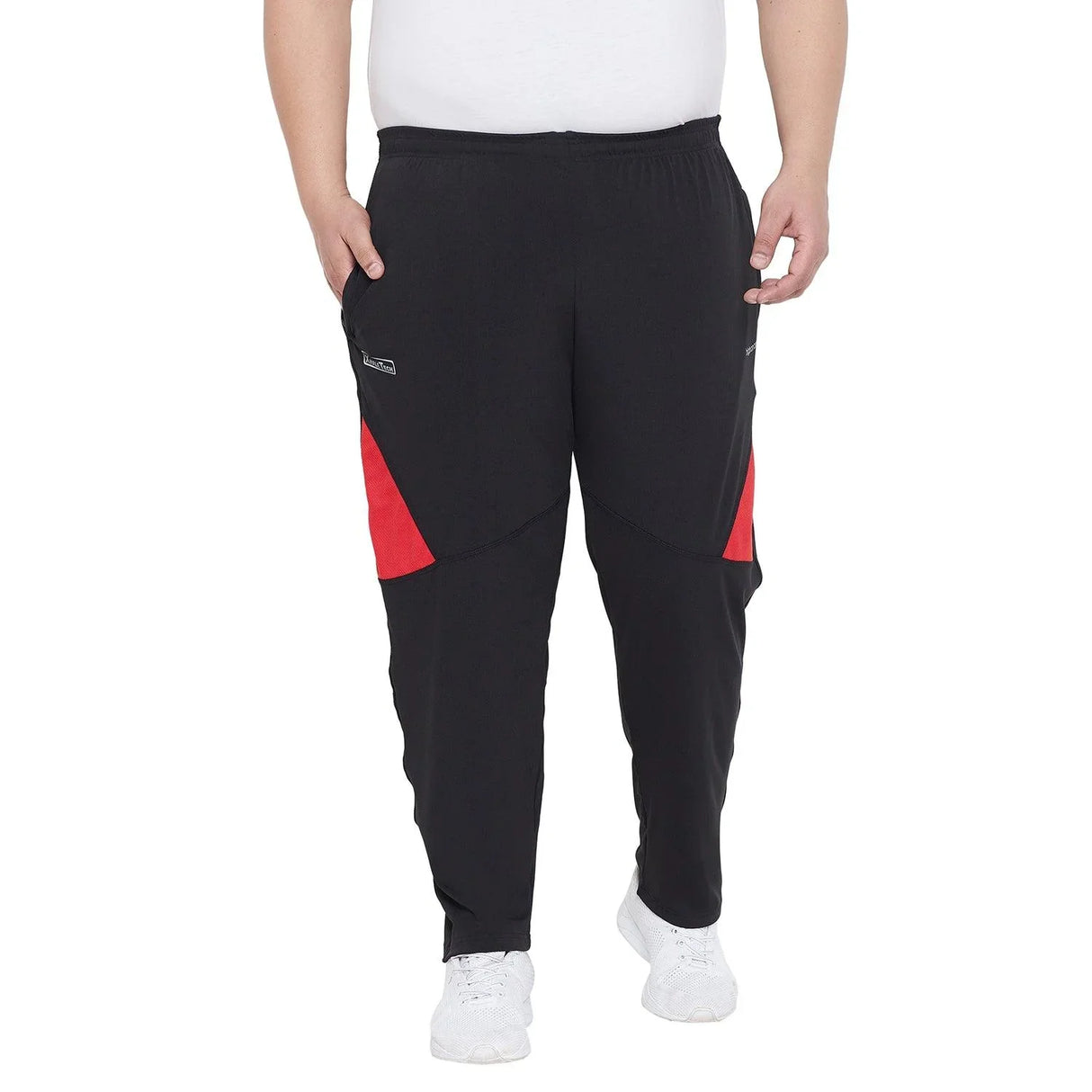 Men Plus Size Slack Colorblock Trackpant - bigbanana