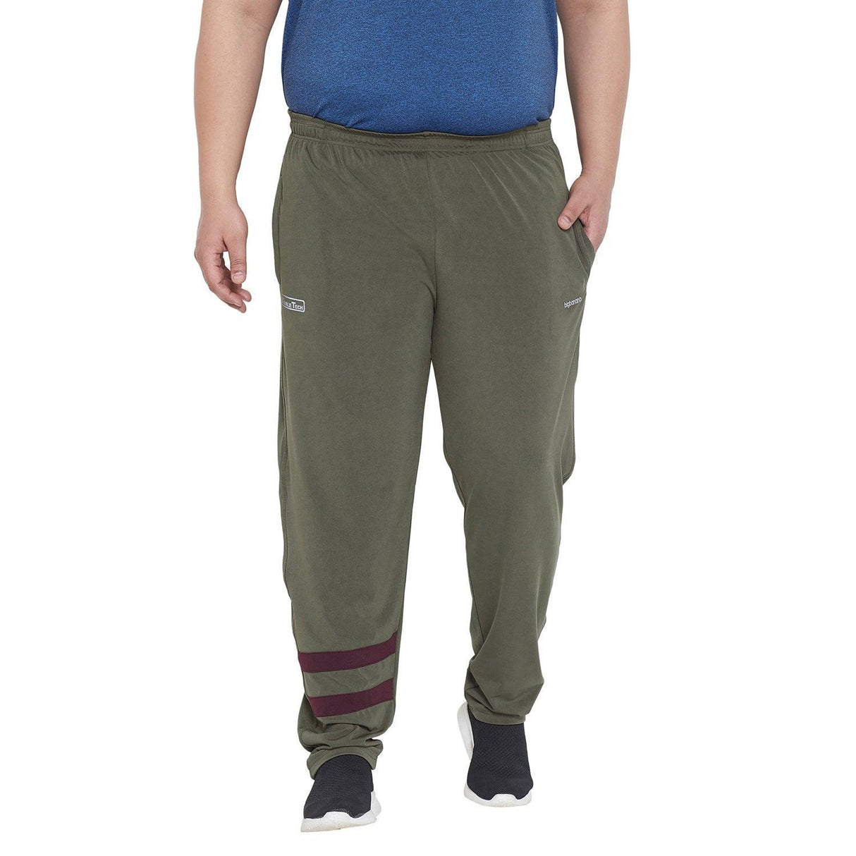 Men Plus Size Norman Solid Trackpant - bigbanana