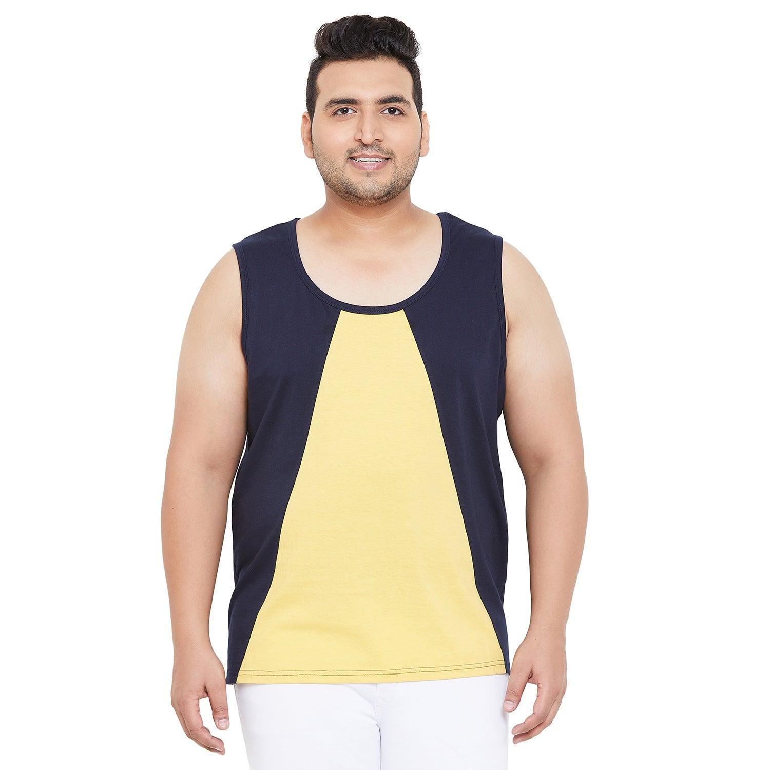 Men Plus Size Bairstow Colorblock Vest - bigbanana