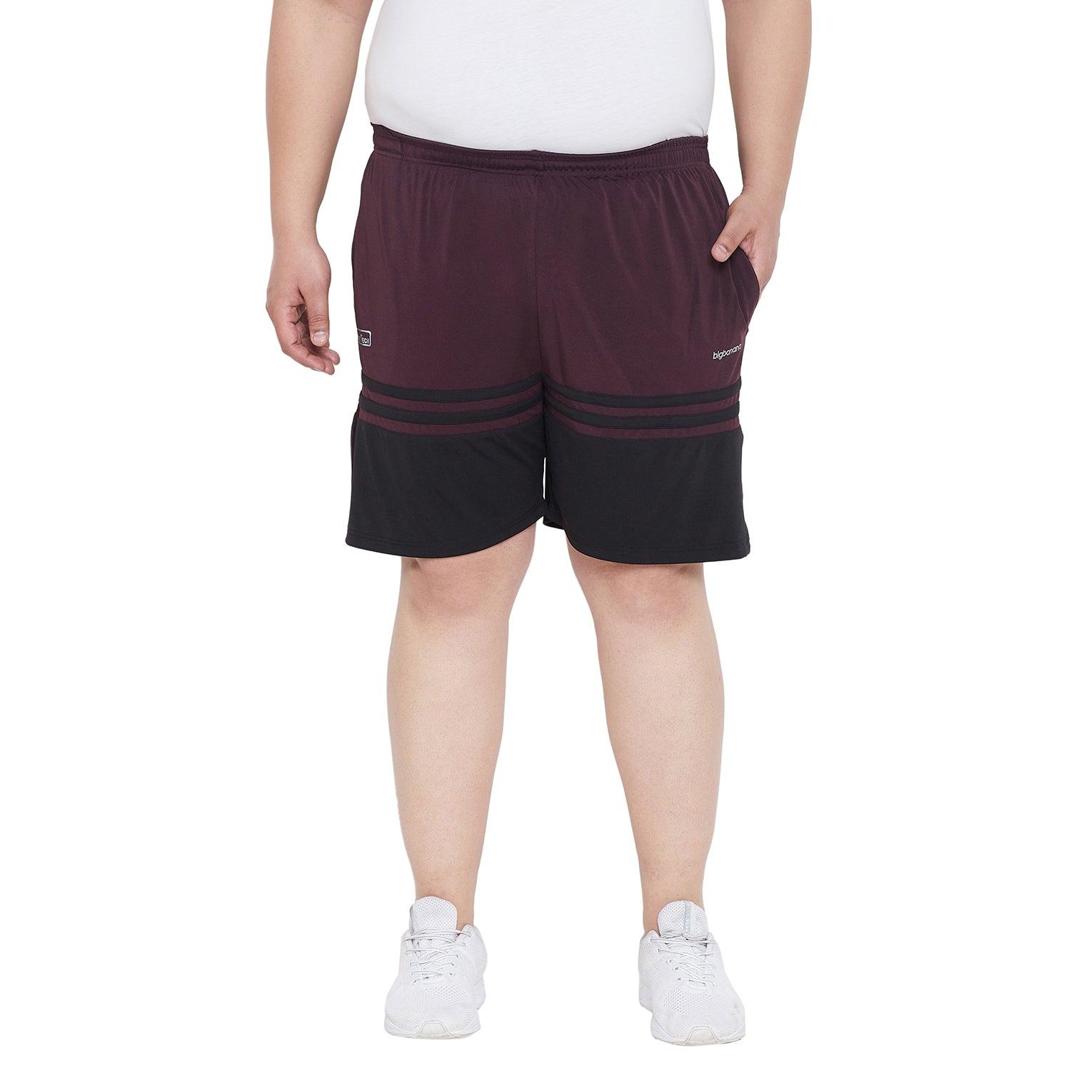 Men Plus Size Gladstone Colorblock Shorts - bigbanana