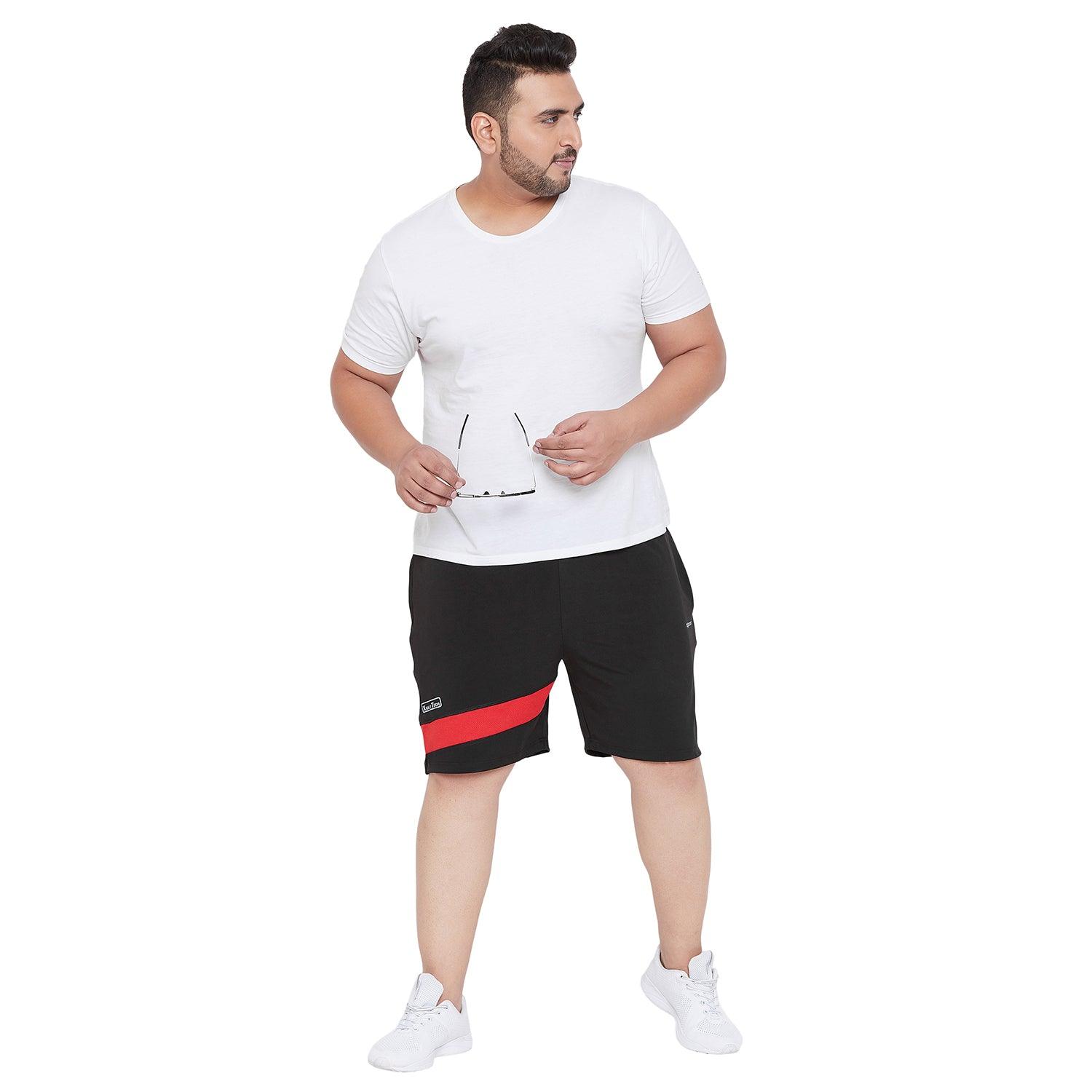 Men Plus Size Buxton Solid Shorts - bigbanana