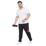Men Plus Size Slack Colorblock Trackpant - bigbanana