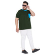 Men Plus Size Gavin-BG Solid Round Neck Tshirt - bigbanana
