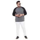 Men Plus Size Bristol Solid Round Neck Tshirt - bigbanana