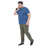 Men Plus Size Norman Solid Trackpant - bigbanana
